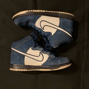 Nike Midtop Dunk Suede Navy Blue Wolf Grey🌊